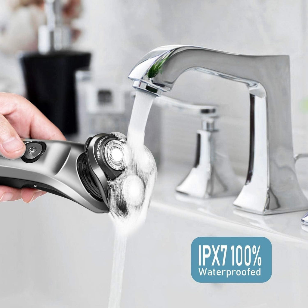 Electric Shavers for Men, Wet Dry Rechargeable Pro Electric Shaver Beard Electric Razor for Men Facial Shaving Machine with Smart Cleaner