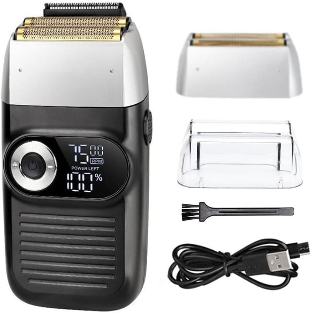 Electric Razor for Men, Rechargeable Hair Shaver for Men Electric Shaver Beard Electric Razor Bald Head Fades Shaving Machine Finishing Tools