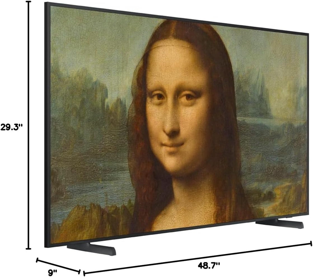 Samsung (Refurbished QN55LS03BAFXZA 55 inch The Frame QLED 4K UHD Quantum HDR Smart TV Bundle with 2 YR CPS Enhanced Protection Pack (Renewed)