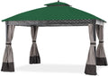 Garden Winds Replacement Canopy for The Pinehurst Dome Gazebo - Riplock 350 - Green