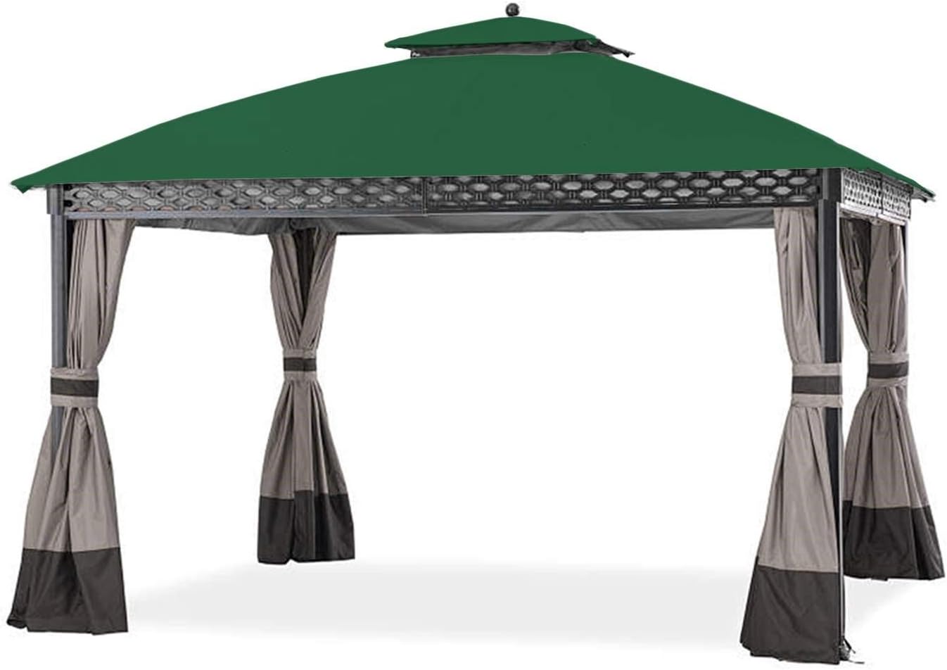 Garden Winds Replacement Canopy for The Pinehurst Dome Gazebo - Riplock 350 - Green