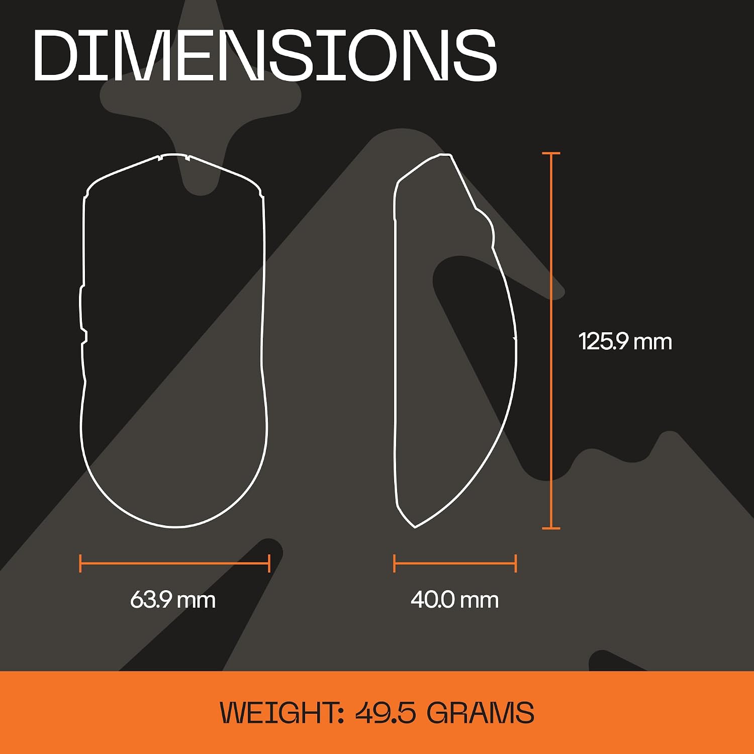 Higround Yuma Wireless Mouse - Radar, Lightweight Gaming Mice, PIXART 3395 Sensor, 26K DPI, 650 IPS, 50G Acceleration, Up to 70 Hours Battery Life, 4KHz Wireless Polling Rate with Motion Sync
