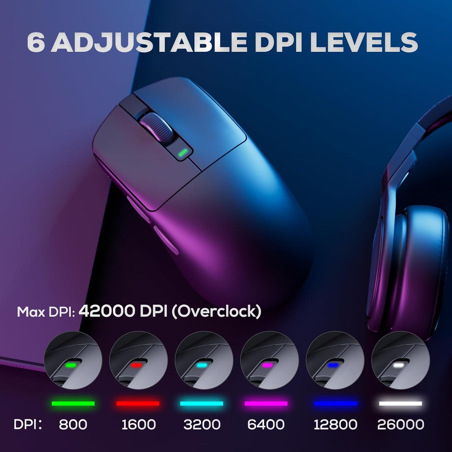RK ROYAL KLUDGE R98 Pro Wired Mechanical Keyboard and RK M3 Wireless Mouse Combo, Creamy Hot Swappable RGB Gaming Keyboard Black, 47G Lightweight 42K DPI Gaming Mouse Black
