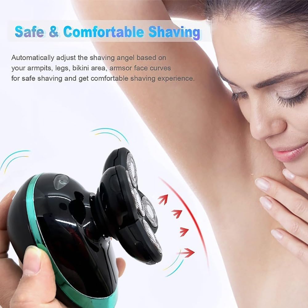 Head Shaver for Men, 5 in 1 Bald Head Shaver with Hair Clippers Nose Hair Trimmer Facial Cleaning Waterproof Electric Shaver for Men Beard Trimmer