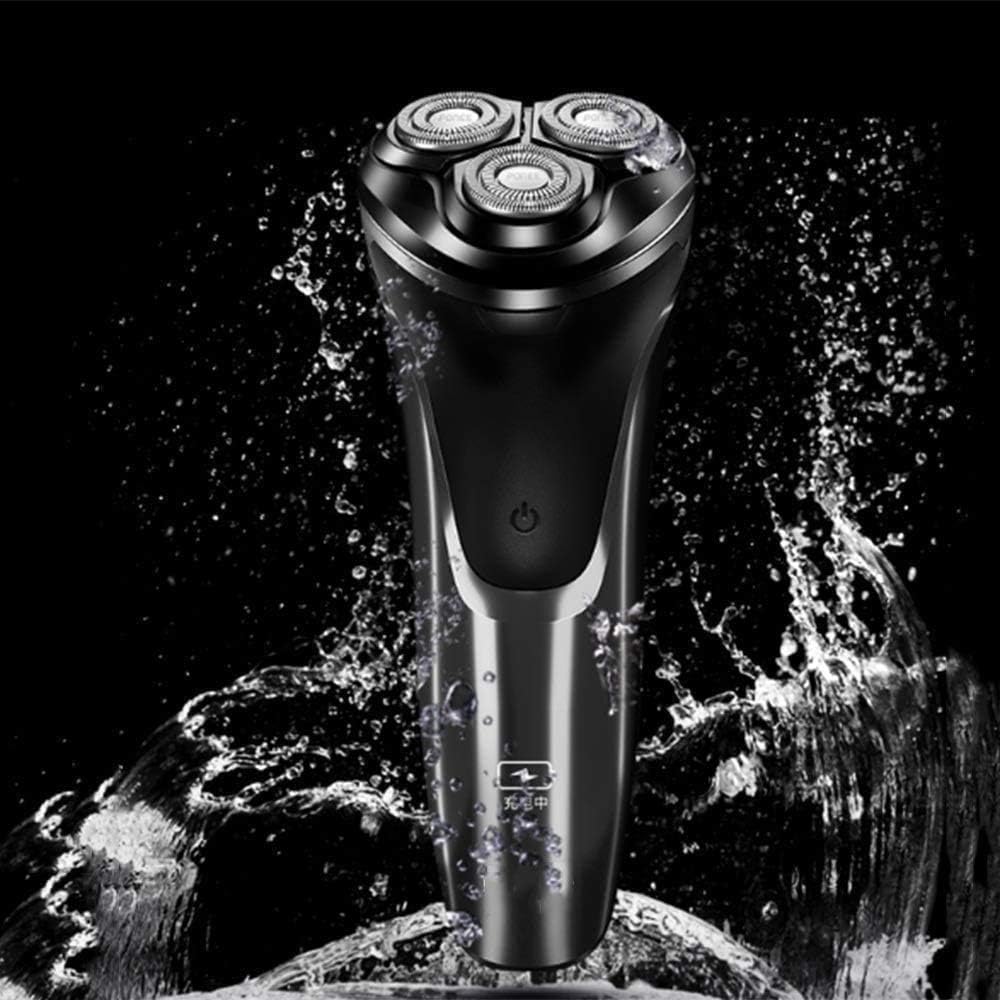 Electric Razor for Men, Rotary Electric Shaver with Pop-up Beard Trimmer, Rechargeable Cordless