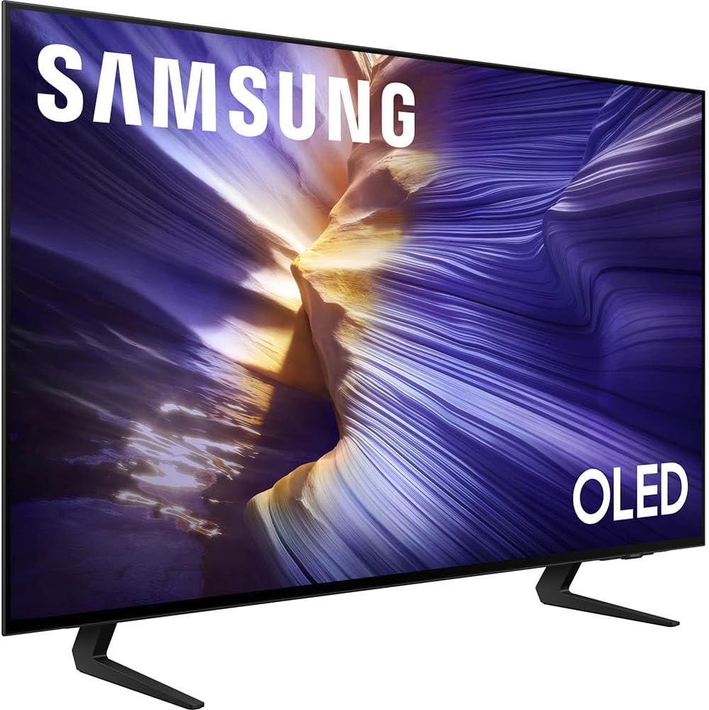 Samsung 42 inch OLED 4K S90F Smart TV (2025) Vision AI, OLED HDR+, Glare-Free Bundle with CPS Exclusive 1-Year Protection & Deco Gear Complete Home Theater Beginner's Guidebook