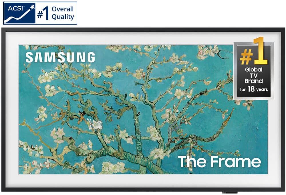 Samsung 32-Inch Class QLED 4K LS03B Series The Frame Quantum HDR Smart TV QN32LS03BBF Includes,QN32LS03BBFXZA