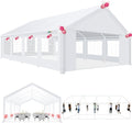 COBIZI 20x30 Party Tent Heavy Duty, Galvanized Wedding Tent, Event Shelter for Parties, Large Outdoor Gazebo with Removable Sidewall & Built-in Sandbag, Carpas para Fiestas, Waterproof, White