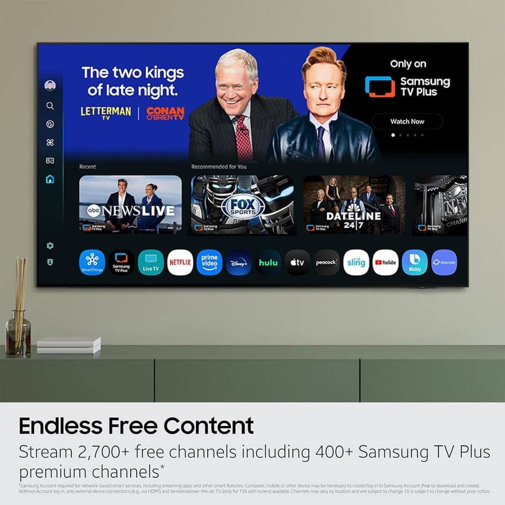 Samsung OLED S90F 4K Smart TV Bundle – Ultra Thin Design, HDR+, 144Hz Gaming, Alexa Built-in, AI Upscaling w/AUX HDMI Cable, 2-Year Protection, Streaming Apps (65, Inches)