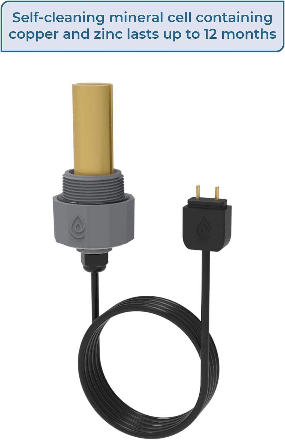 Pool Ionizer by ClearBlue Ionizer - Self-Cleaning, Inline Pool Ionizer - Nothing Floating - Installs in 30 Minutes - Works in All Sun Conditions (40,000 Gallons)