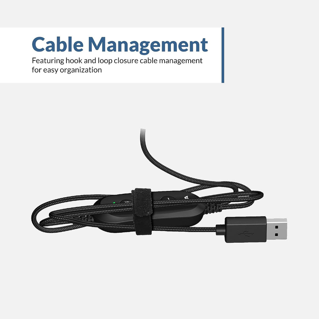 Cyber Acoustics USB Stereo Headset (AC-5008-80) – Durable, Crisp, and Clear Communication in Classrooms and at Home - 80 Pack