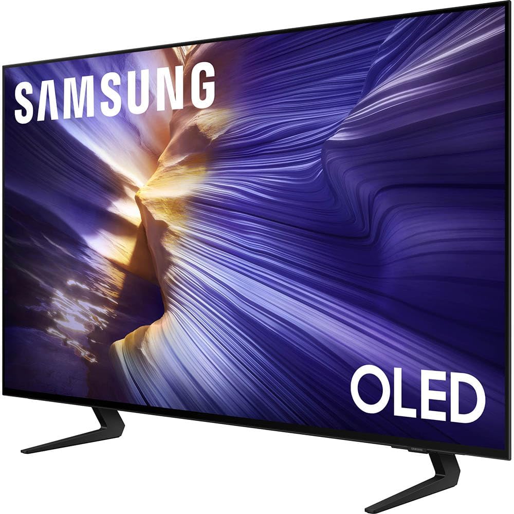 Samsung 42 inch OLED 4K S90F Smart TV (2025) Vision AI, OLED HDR+, Glare-Free Bundle with CPS Exclusive 1-Year Protection & Deco Gear Complete Home Theater Beginner's Guidebook