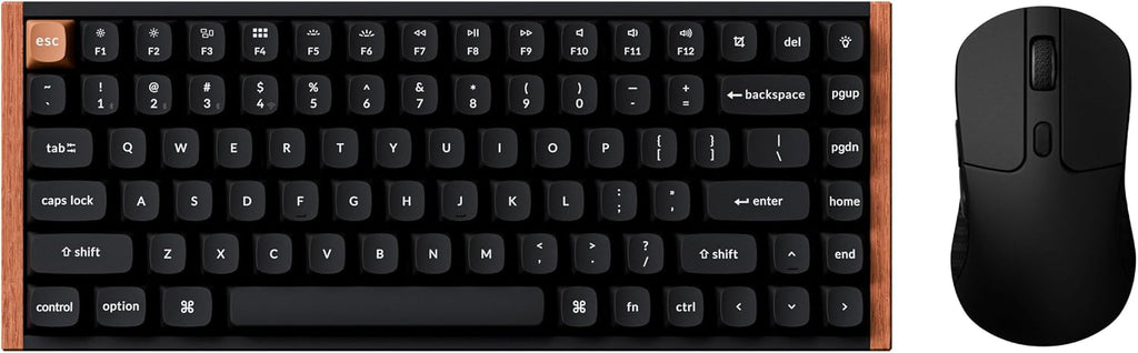 Keychron K2 HE Wireless Magnetic Switch Custom Keyboard and M3 Bluetooth 79g Lightweight Mouse QMK 2.4 GHz with Hall Effect Gateron Double-Rail, 3311 Sensor 12000 DPI Compatible with Mac Windows Linux