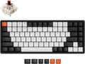Keychron K2 Wireless Bluetooth/USB Wired Gaming Mechanical Keyboard, Hot-swappable 75% Layout 84 Keys RGB LED Backlight, Aluminum Frame for Mac Windows, Gateron G Pro Brown Switch, Version 2