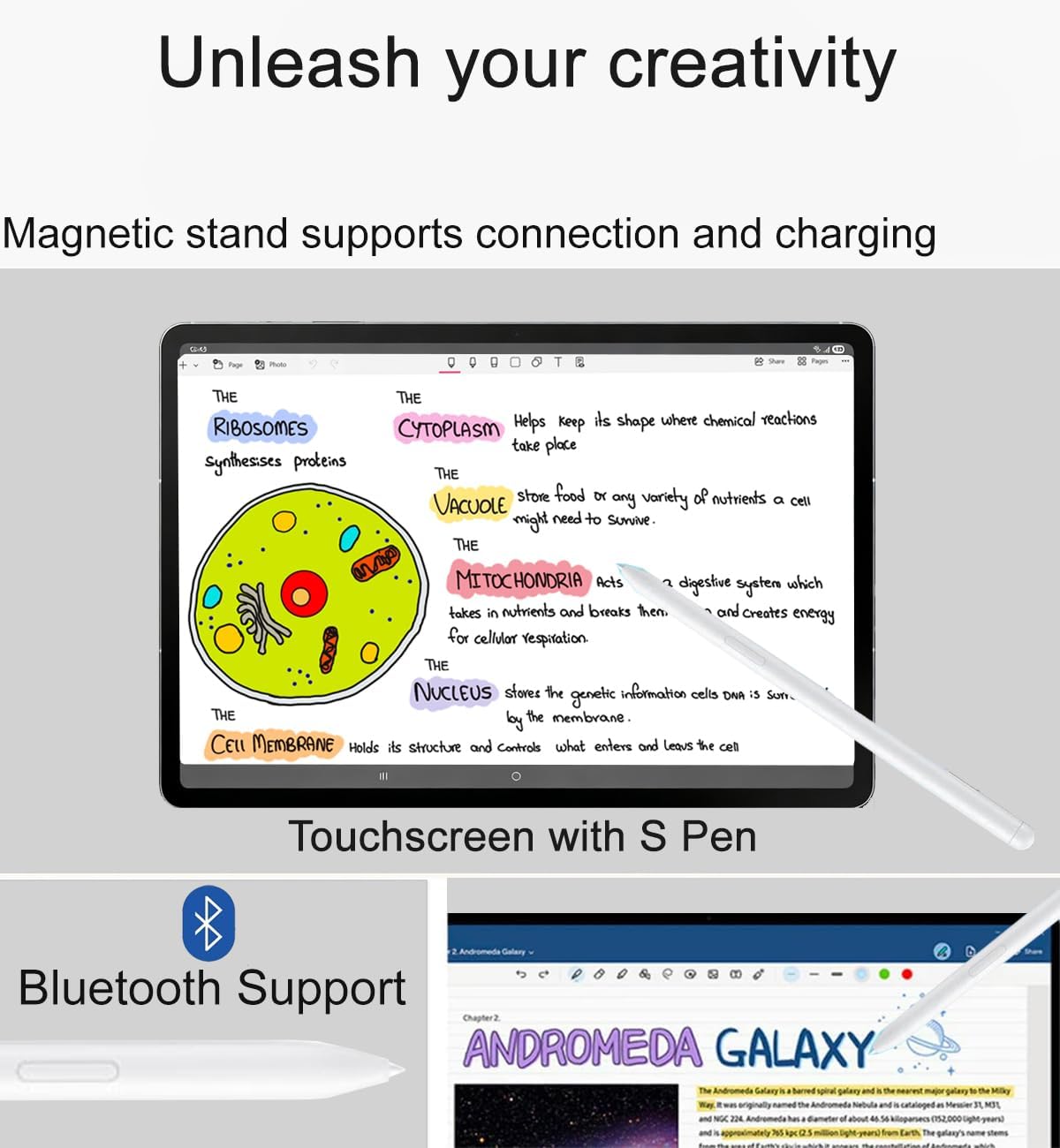 Samsung Galaxy Tab S10 FE Android Tablet (10.9' 2K+ Touchscreen, 8-Core, 8GB RAM, 256GB Storage (128GB+128GB SD Card)), S Pen, Long Battery Life, Dual Cameras, Lightweight, SM-X520, NA Version, Gray