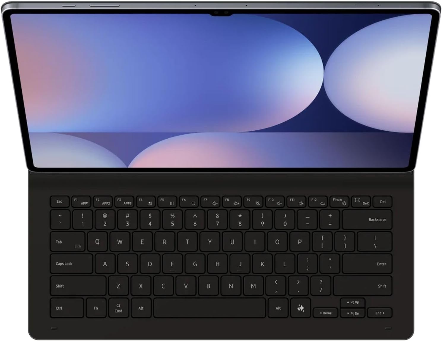 Samsung Official Slim Keyboard Case (Ai Key) Galaxy Tab S10 Ultra & S9 Ultra, International Version (English) - Black