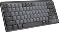 Logitech MX Mechanical Mini Wireless Illuminated Keyboard, Tactile Quiet Switches, Backlit, Bluetooth, USB-C, macOS, Windows, Linux, iOS, Android, Metal (Renewed)