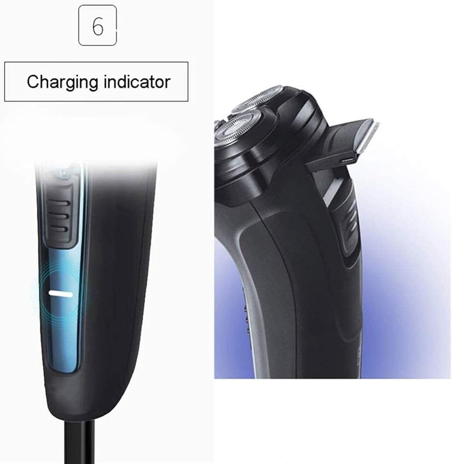 Electric Razor for Men Shavers for Men Rotary Shaver Razor Wet and Dry with Pop-Up Trimmer IPX7 Waterproof USB Rechargeable