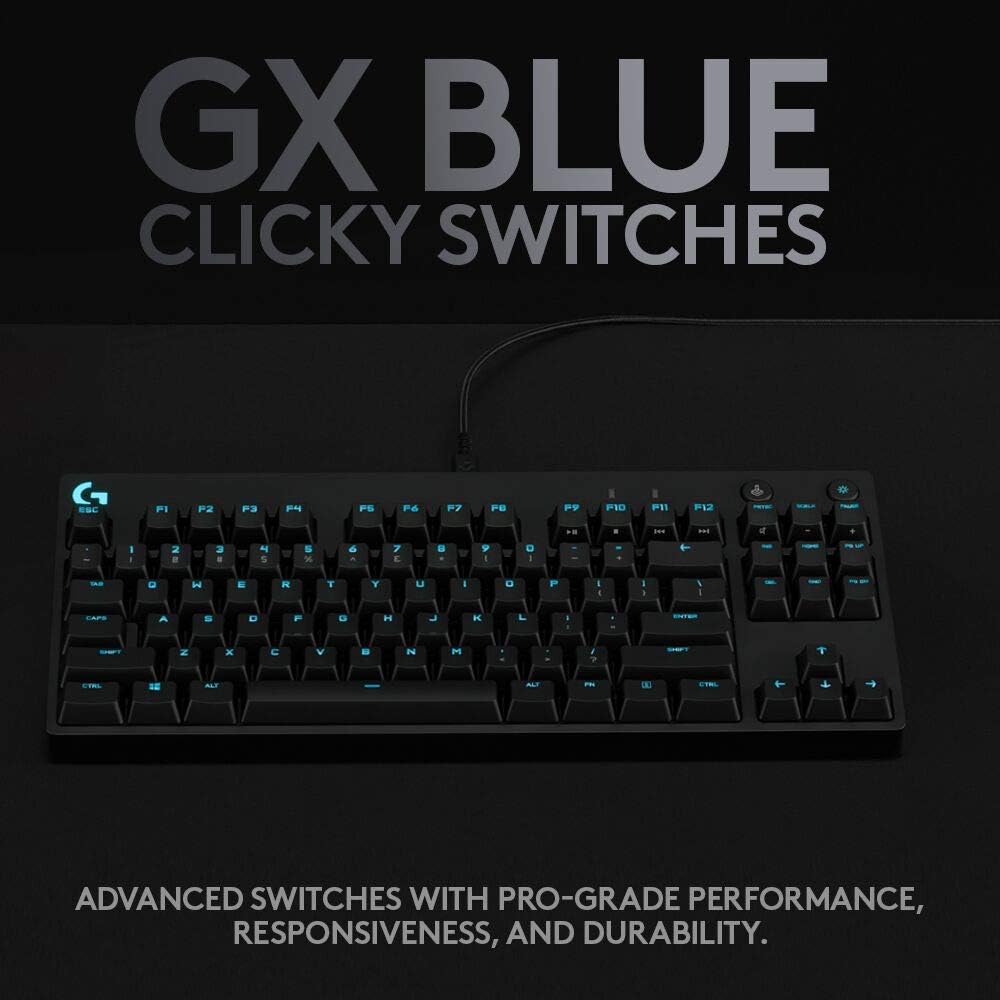 Logitech G PRO Mechanical Gaming Keyboard + G502 Hero Wired Gaming Mouse Bundle - Black