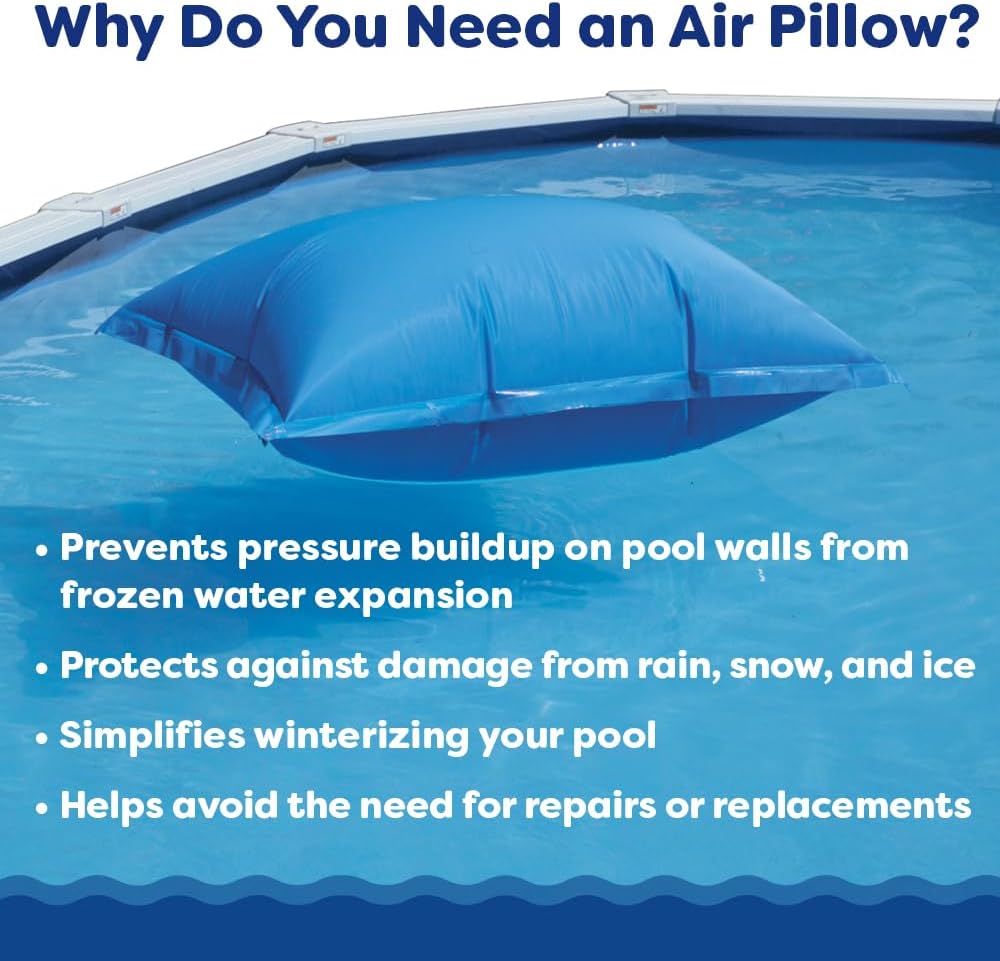 In The Swim Swimming Pool Winterization Bundle: Includes a 21' Round Economy Swimming Pool Winter Cover, 15k Gallon Pool Winter Closing Kit, and 4'x4' Air Pillow
