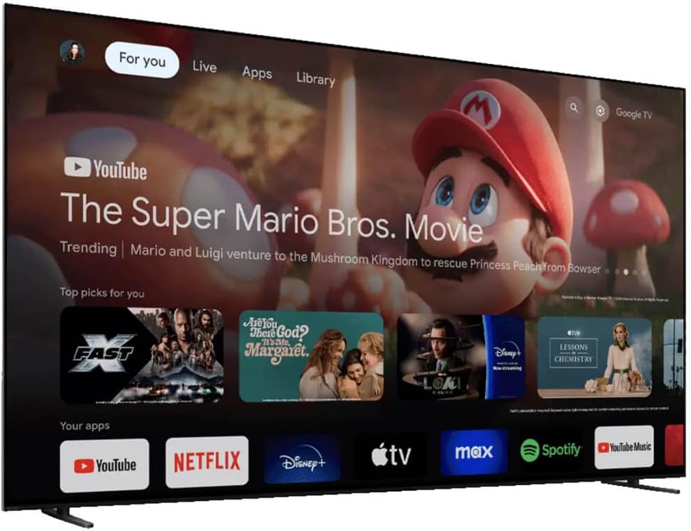 Sony 55-Inch Class BRAVIA 8 OLED 4K UHD Smart Google TV (2024) K55XR80