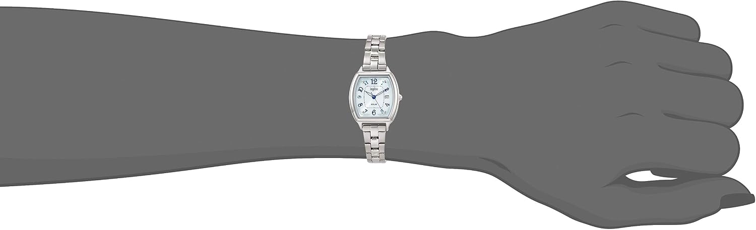 Seiko Watch AHJD414 Women's Solar Tonneau Watch with Calendar
