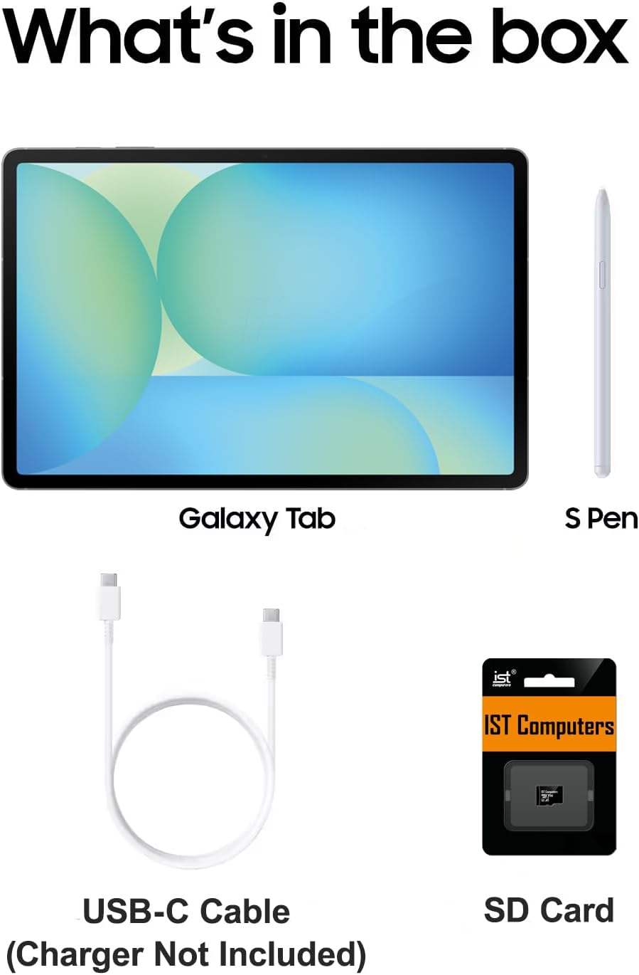 Samsung Galaxy Tab S10 FE Android Tablet (10.9' 2K+ Touchscreen, 8-Core, 8GB RAM, 256GB Storage (128GB+128GB SD Card)), S Pen, Long Battery Life, Dual Cameras, Lightweight, SM-X520, NA Version, Gray