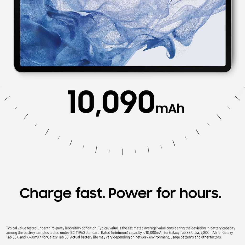 SAMSUNG Galaxy Tab S8+ 12.4' 256GB WiFi 6E Android Tablet, Large AMOLED Screen, S Pen Included, Ultra Wide Camera, Long Lasting Battery, US Version, 2022, Graphite