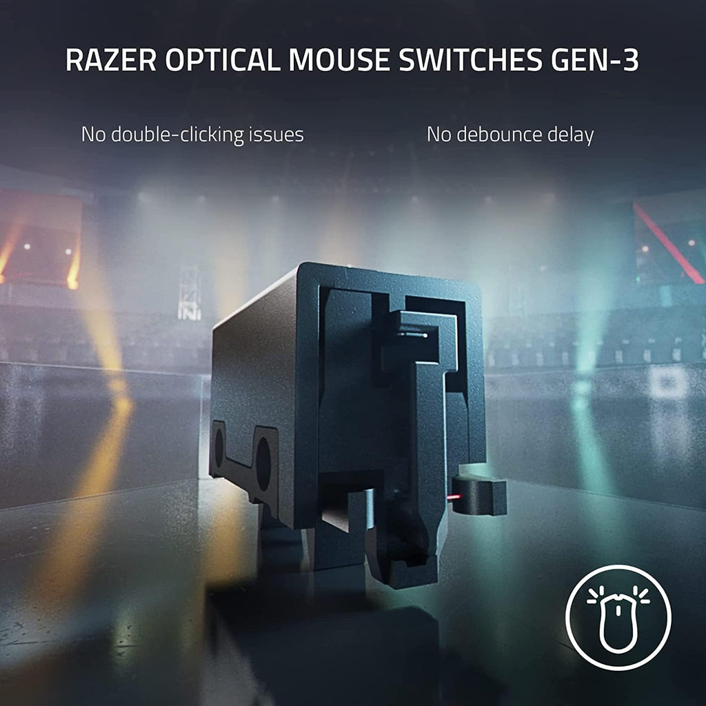 Razer DeathAdder V3 Pro USB Optical Wireless RGB Gaming Mouse - Black (RZ01-04630100-R3G1)