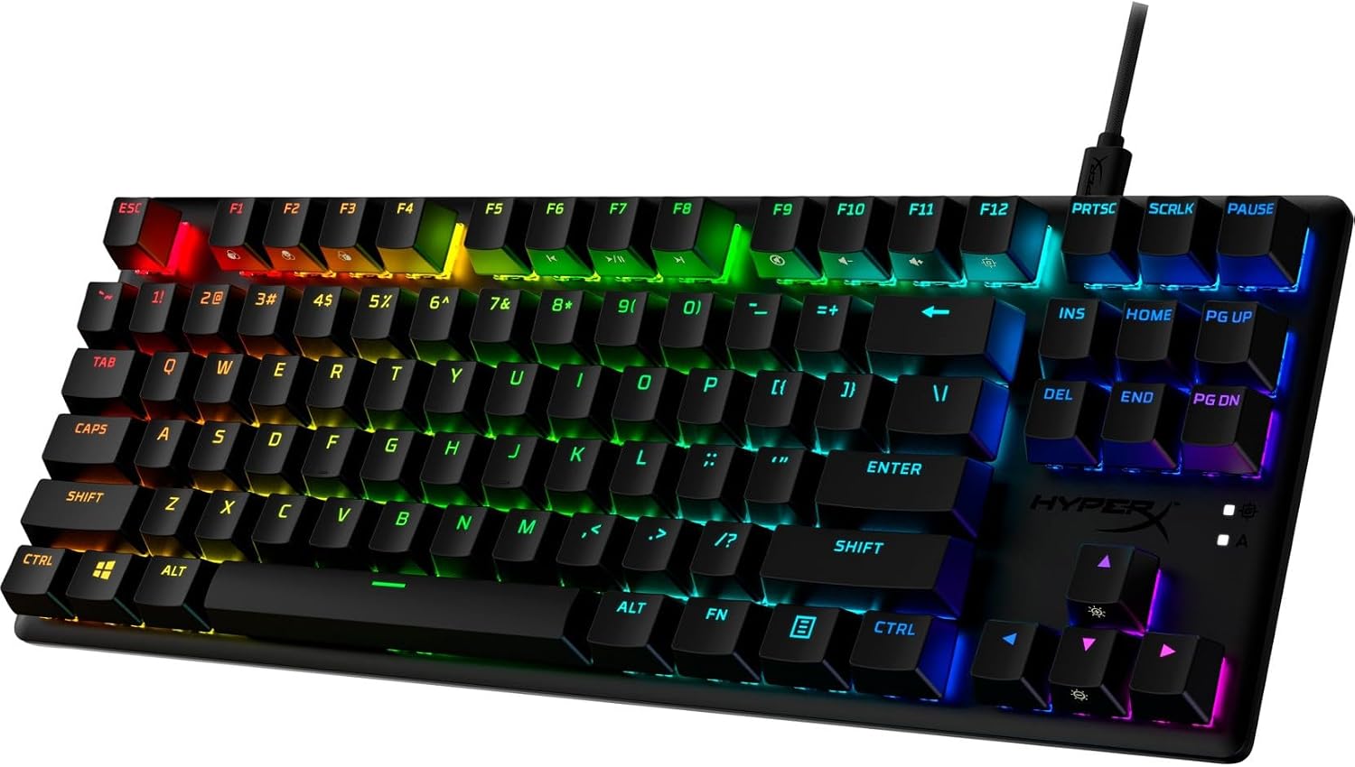 HyperX Alloy Origins Core PBT HX Red Mechanical Gaming Keyboard-639N7AA#ABA, Black
