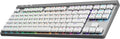 Logitech G515 Lightspeed TKL Low Profile Wireless Gaming Keyboard, LIGHTSYNC RGB, Thin Tenkeyless Design, PBT Keycaps, Tactile (Brown) Mechanical Switches - White