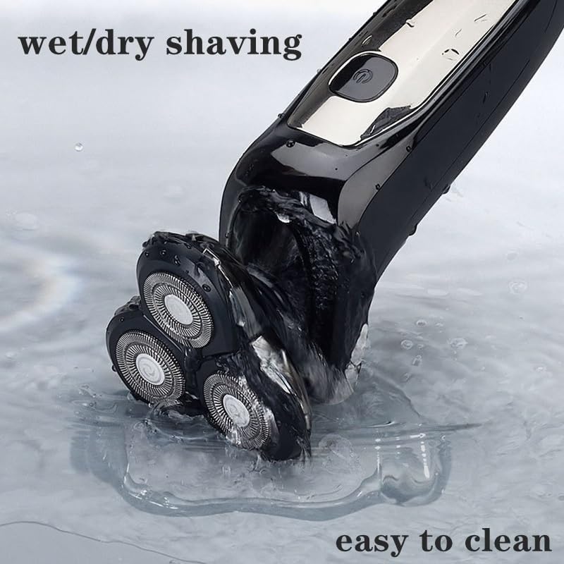 Electric Shavers for Men, LCD Display Waterproof Electric Shaver for Men Wet Dry Beard Electric Razor Facial Shaving Machine Rechargeable