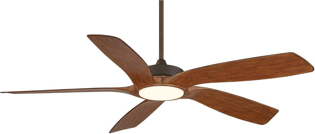Casa Vieja 56' Mach 5 Modern Tropical Coastal Indoor Outdoor Ceiling Fan with LED Light Remote Control Oil-Rubbed Bronze Damp Rated Dimmable Patio Exterior House Porch Gazebo Includes 24' Downrod