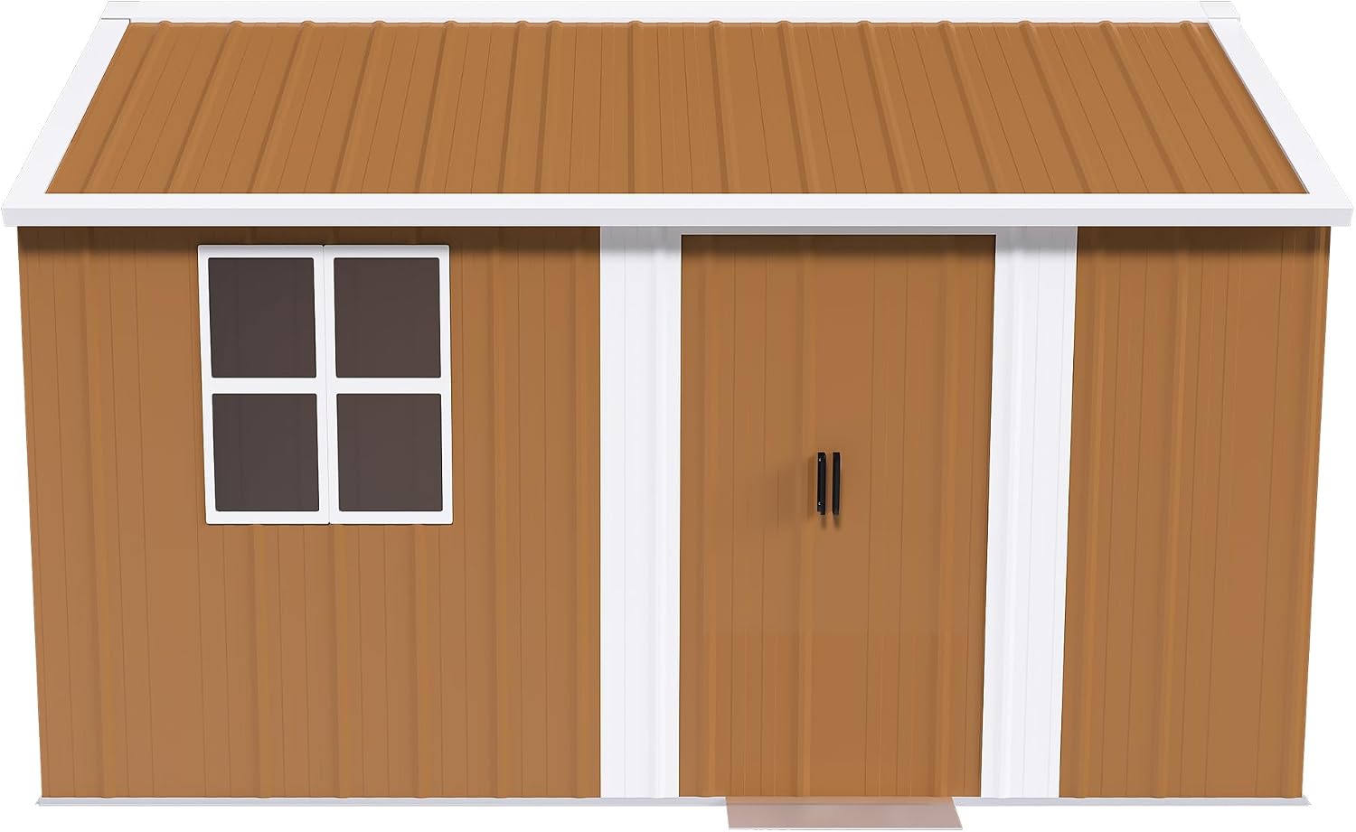 Leavader 12x8 FT Metal Storage Shed, Heavy-Duty Outdoor Matel Tool Shed with Windows, Lockable Door&Ventilation - Weatherproof Outdoor Garden Shed for Backyard, Lawn, Tool Organization