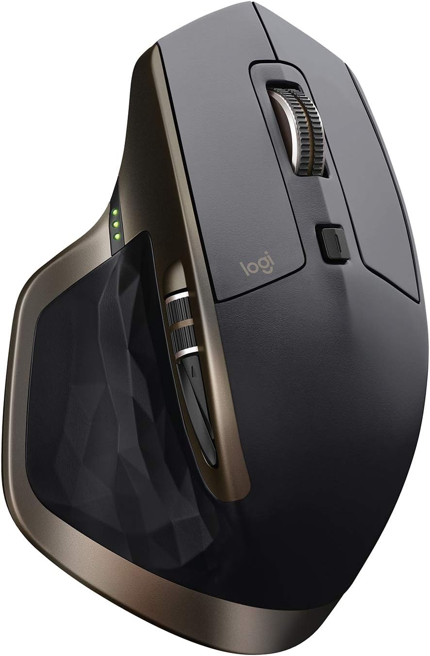 Logitech MX Master Wireless Mouse – High-Precision Sensor, Speed-Adaptive Scroll Wheel, Thumb Scroll Wheel, Easy-Switch up to 3 Devices