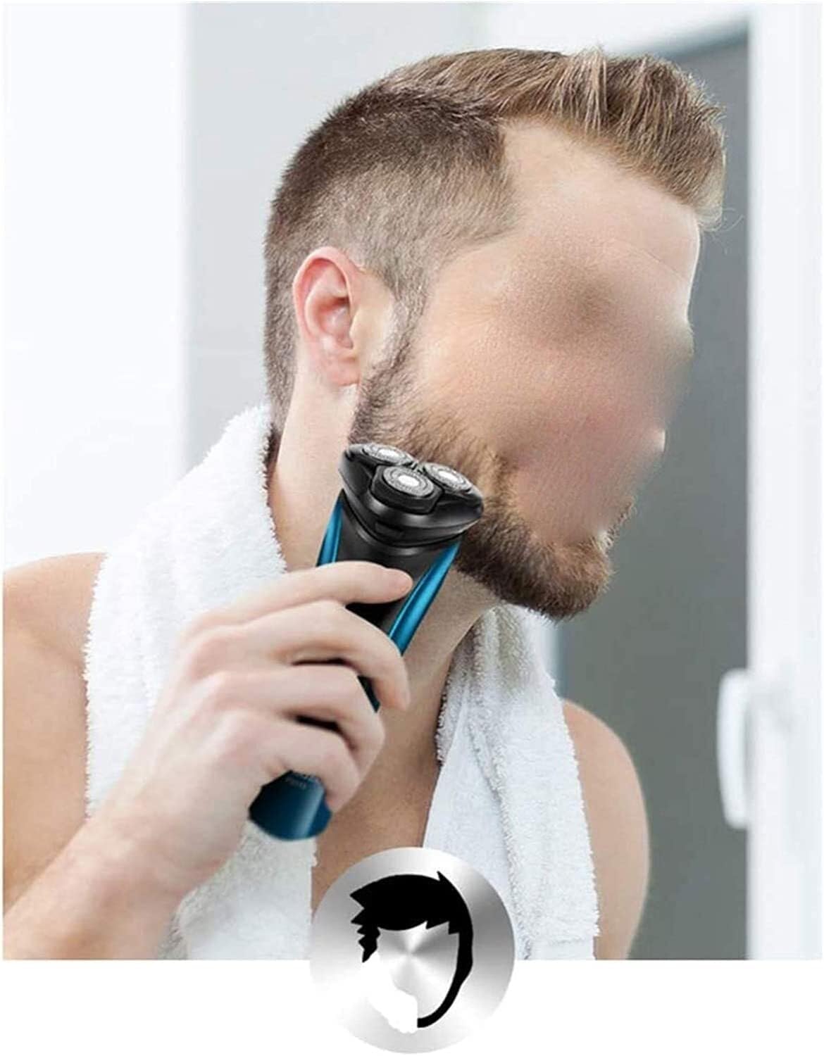 Electric Shaver Men's Shaver 3 Sheets Multifunction Blade Razor Water Wash Electric Shave LED Display Fast Charge Portable for Your Daily Use and Travel
