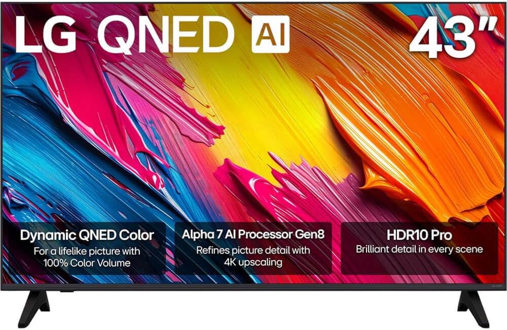 LG 43QNED70A 43 inch Class 70A Series QNED AI 4K Smart TV (2025)