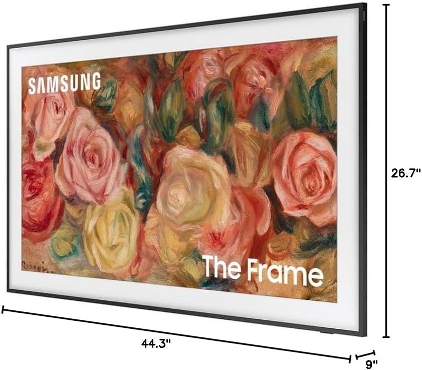 Samsung (Refurbished QN50LS03DAFXZA 50 inch The Frame QLED 4K Smart TV 2024 Bundle with 2 YR CPS Enhanced Protection Pack (Renewed)