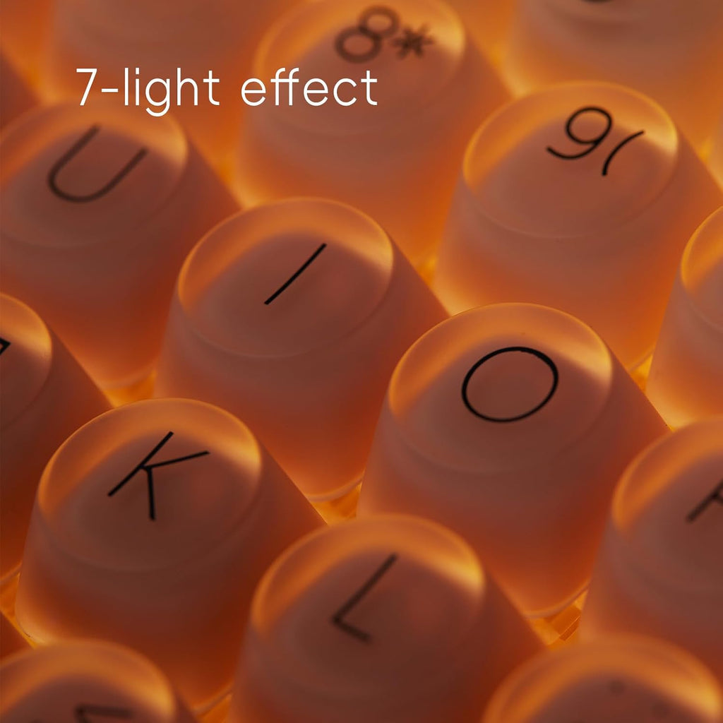 LOFREE DOT Foundation Mechanical Keyboard, 75% Rechargeable Hot-swappable Keyboards with 3 Types Connection for Windows, Mac OS/Pink GATERON Baby Racoon Switches