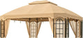 Garden Winds Durable Replacement Canopy Top Cover Compatible with The L-GZ454PST-C, A111010900 Terrace 10' x 12' Gazebo – Classic Sand, 350