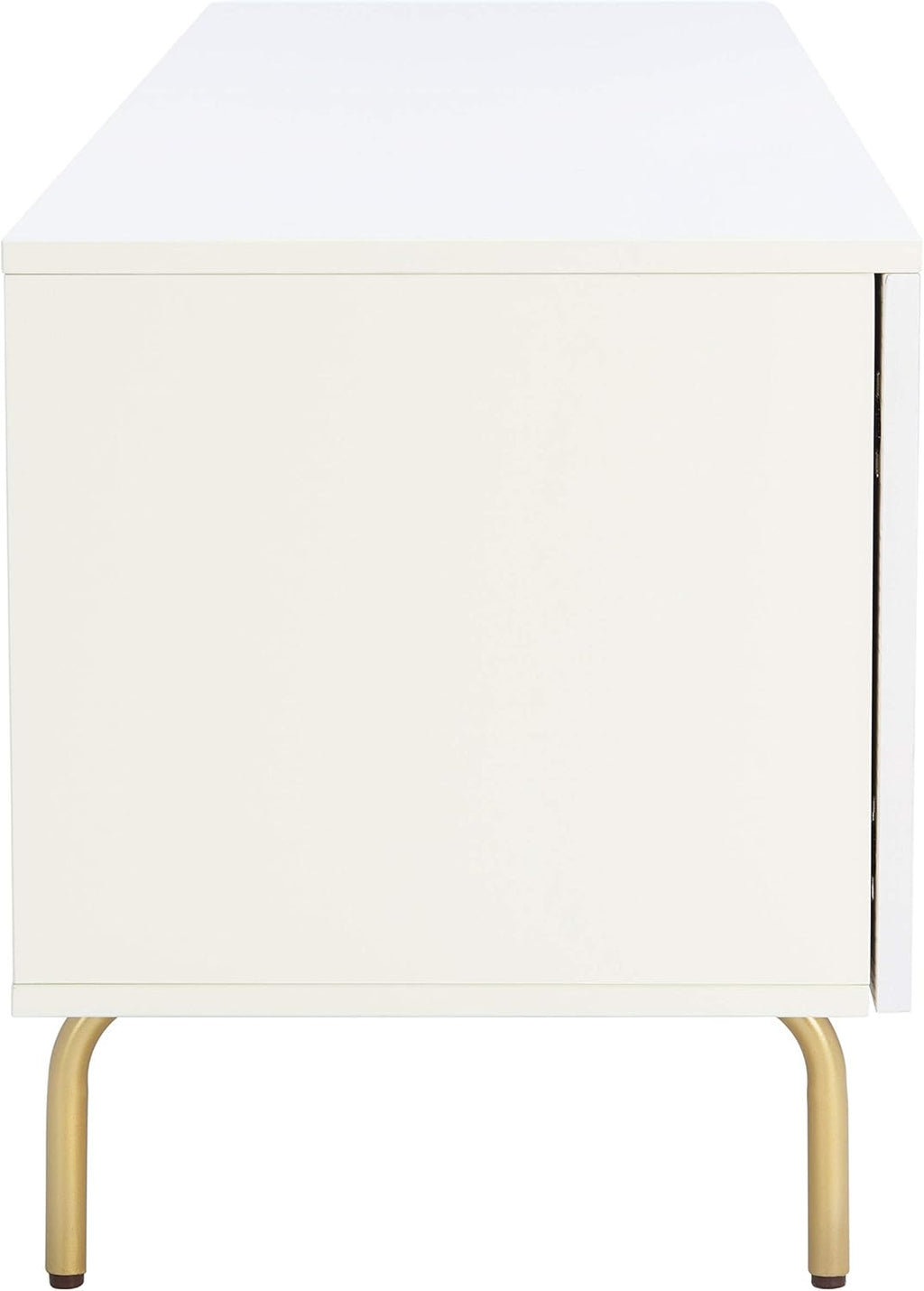 SAFAVIEH Genevieve TV Stand for up to 65' Flatscreen – Cream & White Washed Finish, Mid-Century Modern Storage Cabinet, Entertainment Media Console (MED5000D)