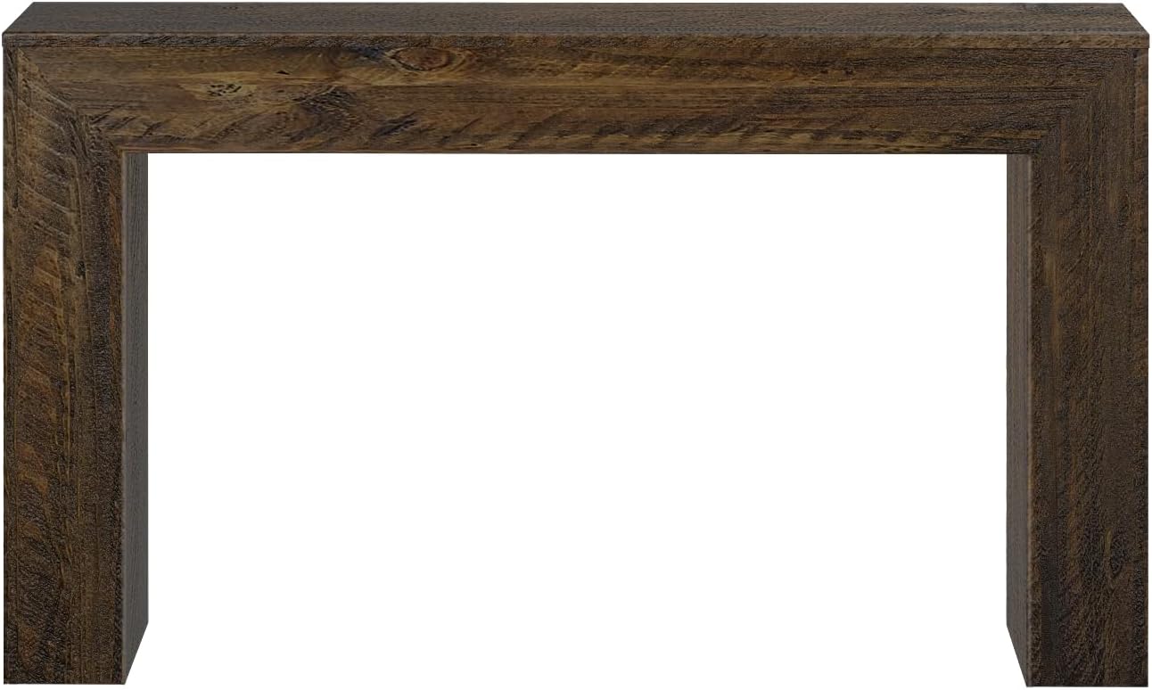 Plank+Beam 56 Inch Camden, Farmhouse Console Table - Solid Pine Wood, Easy Assembly for Living Room or Entryway, Rustic Barnwood