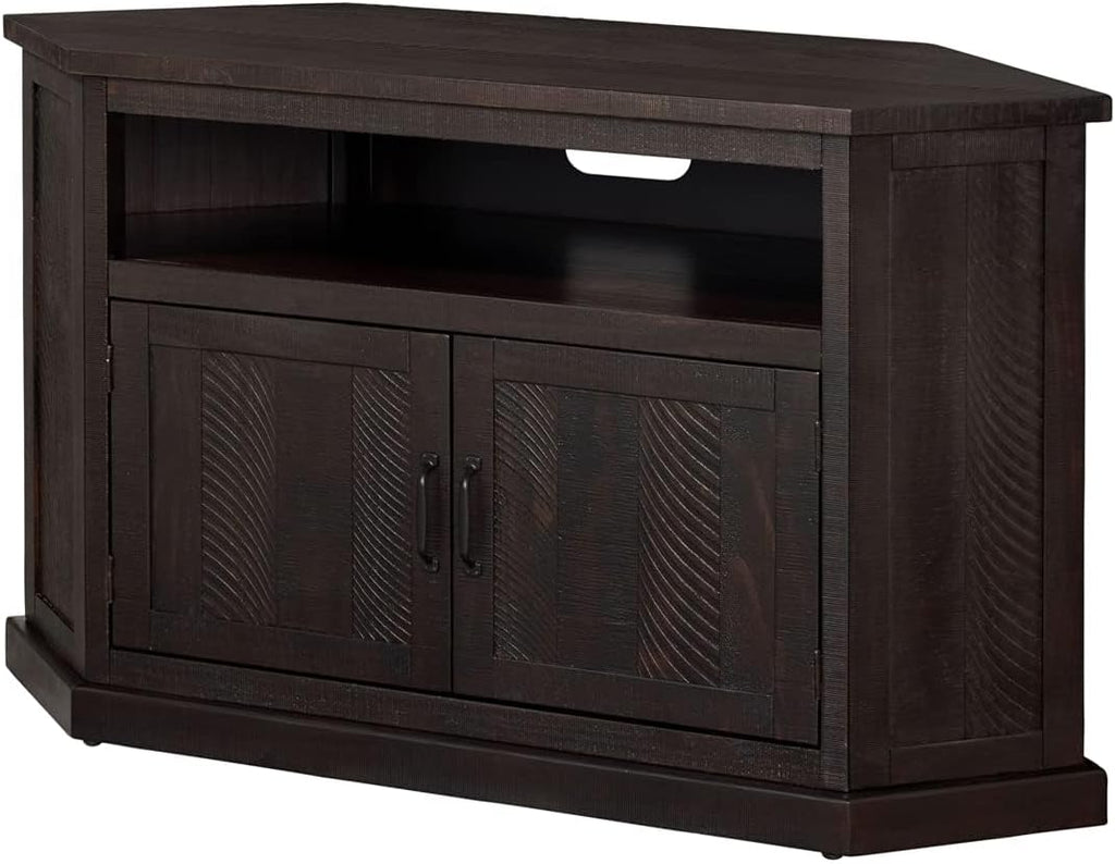 Martin Svensson Home TV Stand - Rustic Espresso Entertainment Center - Farmhouse Style - Large Versatile Cabinet Provides Ample Storage