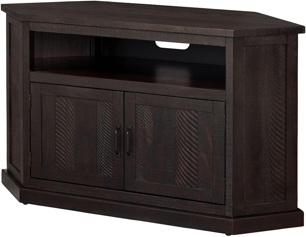 Martin Svensson Home TV Stand - Rustic Espresso Entertainment Center - Farmhouse Style - Large Versatile Cabinet Provides Ample Storage