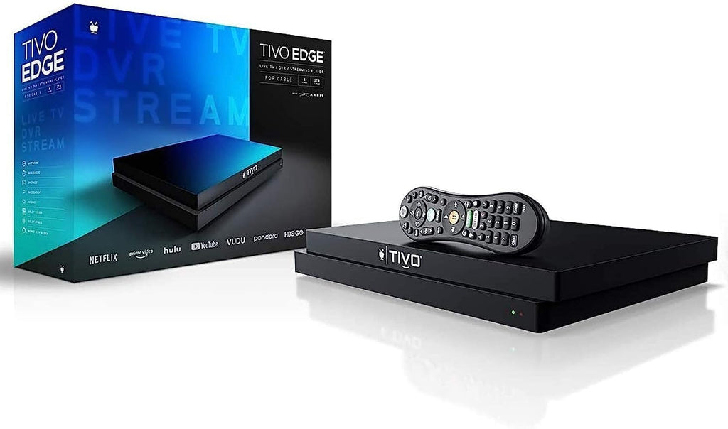 TiVo Edge for Cable (Includes Product Lifetime Service (AIP) a $549.99 Value) | Cable TV, DVR and Streaming 4K UHD Media Player with Dolby Vision HDR and Dolby Atmos