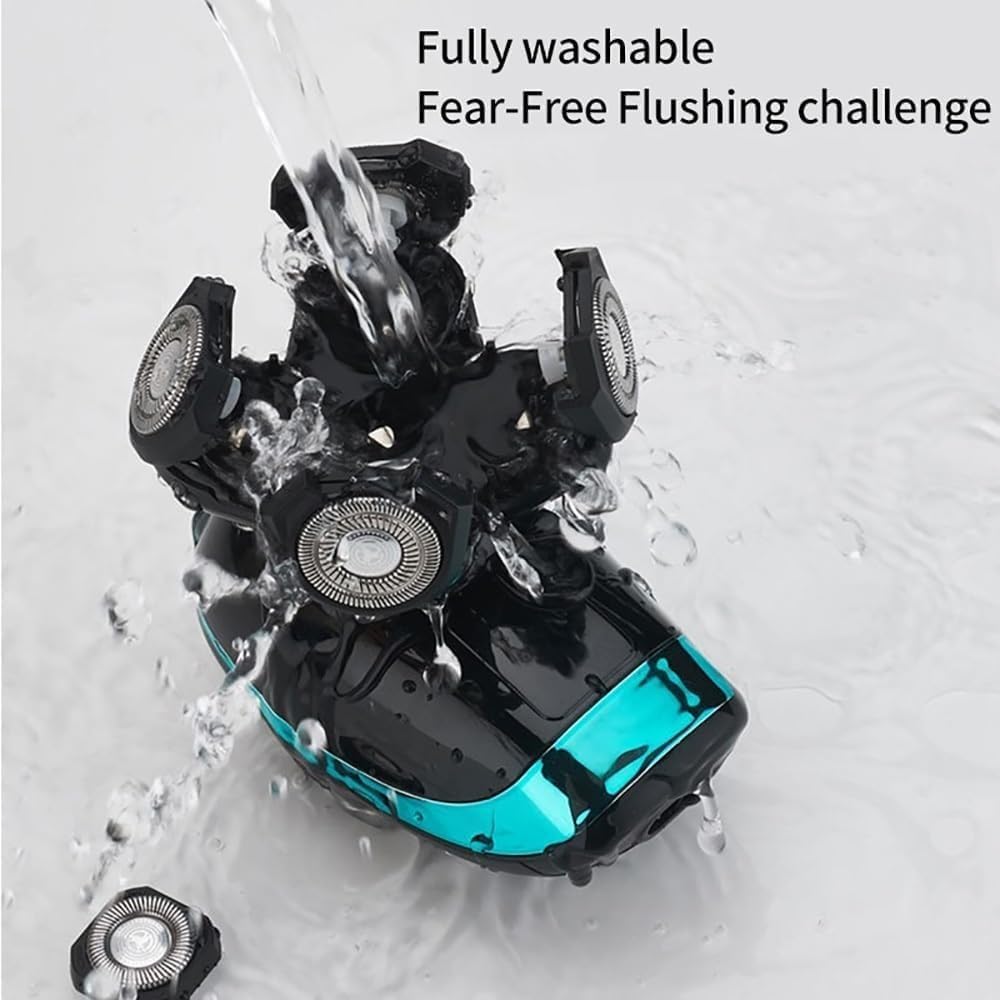 Electric Shavers for Men, 5 in 1 Professional Electric Shaver Rechargeable Electric Razor for Men Beard Razor Wet-Dry Dual Use Waterproof Shaving Machine