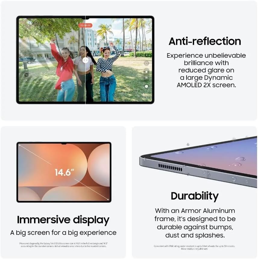Samsung Galaxy Tab S10 Ultra 14.6' 256GB X920 WiFi Only (Renewed)