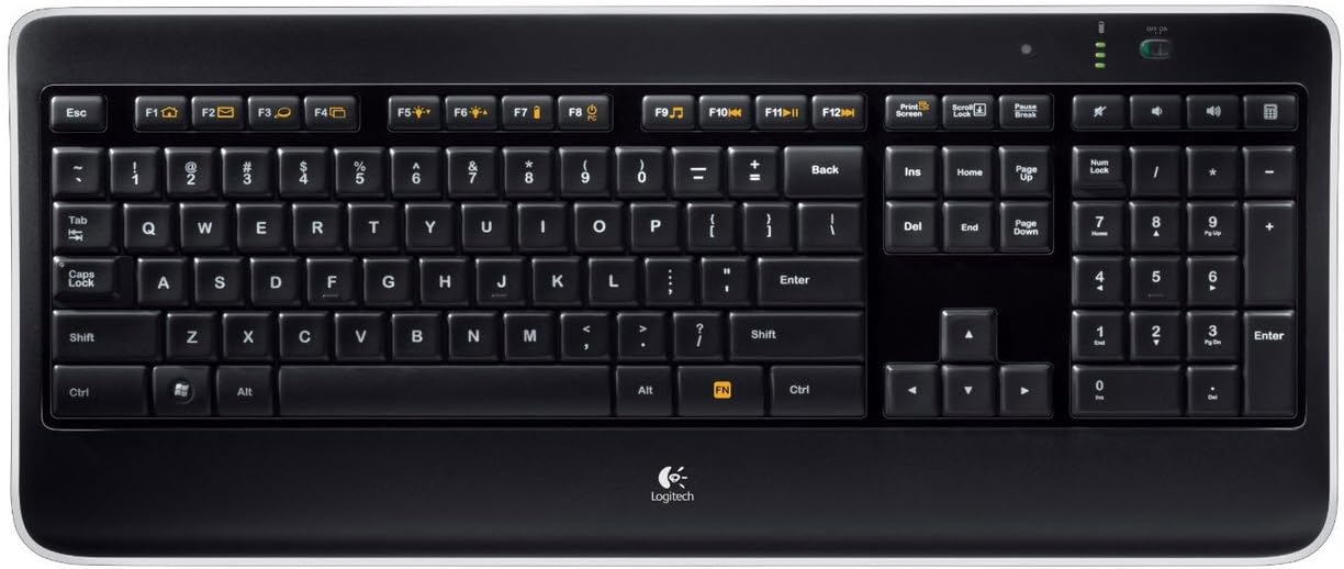 Logitech Wireless Illuminated Keyboard K800
