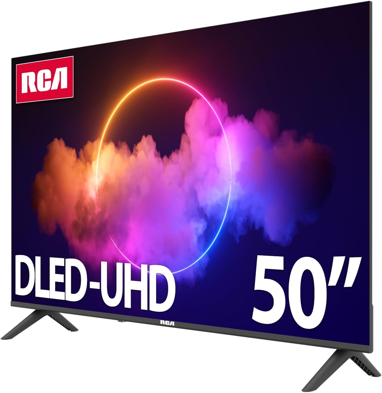 RCA 50-Inch UHD Smart Google TV, Frameless LED Display with HDR10, Wi-Fi and Bluetooth, Google Assistant Built-in, Compatible with Alexa