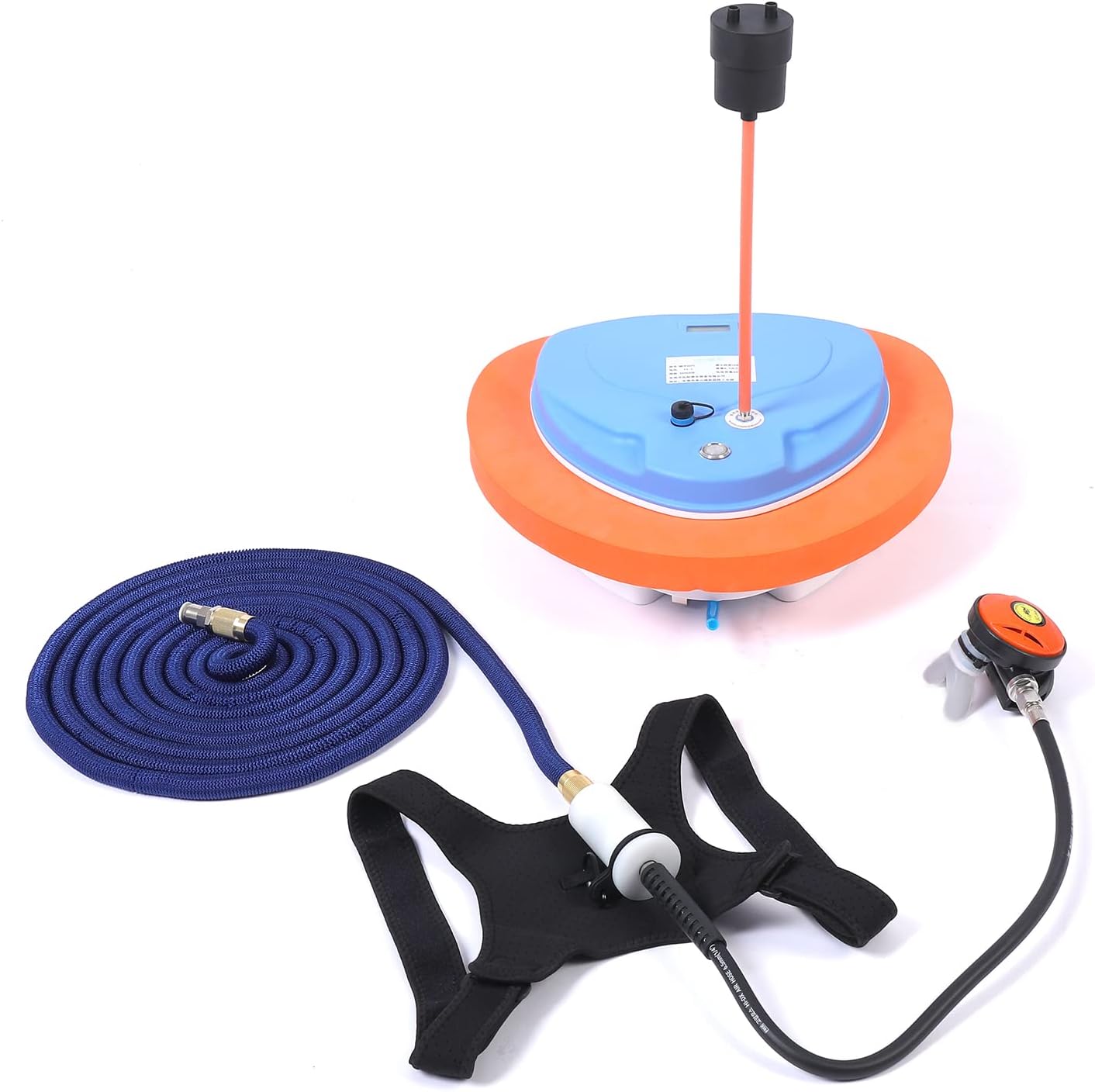 TUXING Diving Ventilator,Diving Without Tanks with Scuba BCD, Waterproof Portable Rechargeable Scuba Diving Tank,45 ft Hose & Scuba Breathing Regulator,Octopus Hookah with Mouthpiece